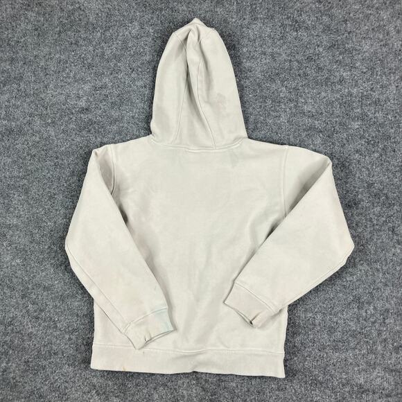 Carhartt Hoodie Youth M White Pullover Fleece Logo Graphic Distressed Boys - Picture 7 of 9